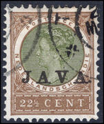 Netherland Indies 1908 22½c JAVA fine used.