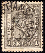 Norway 1867-68 1s grey-black fine used.