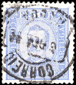 Portugal 1892-94 50r bright blue perf 12½ fine used.