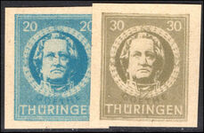 Thuringia 1945-46 20pf and 30pf imperf unmounted mint.