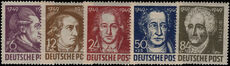 Russian Zone 1949 Goethe lightly mounted mint.