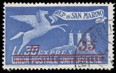 San Marino 1948 Express letter 35l on 30l fine used.