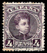 Spain 1901-05 4p plum fine used.
