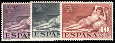Spain 1930 The Naked Maja values lightly mounted mint.