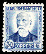 Spain 1931-38 50c Salmeron no control perf 11½ lightly mounted mint.
