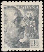 Spain 1939-48 1PTS grey perf 9½x10½ no imprint very lightly mounted mint.