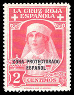Spanish Morocco 1926 2c Red Cross lightly mounted mint.