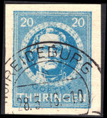 Thuringia 1945-46 20pf blue imperf fine used.