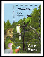 Jamaica 1995 Streamertail souvenir sheet unmounted mint.