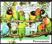 Laos 1997 Lovebirds souvenir sheet unmounted mint.