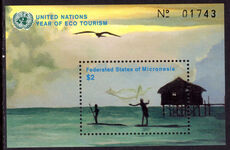 Micronesia 2002 Fishermen souvenir sheet unmounted mint.