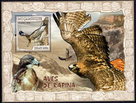 Mozambique 2007 Eurasian sparrowhawk souvenir sheet unmounted mint.