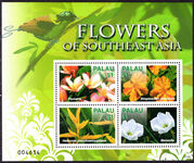Palau 2007 Flowers unmounted mint souvenir sheet.