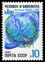 Russia 1986 UNESCO Man and Biosphere Programme unmounted mint.