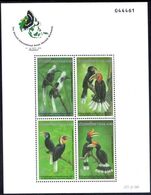 Thailand 1996 Hornbills souvenir sheet unmounted mint.