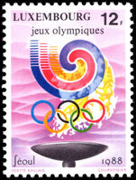 Luxembourg 1988 Olympics unmounted mint.