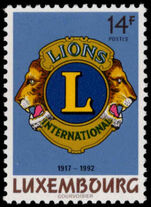 Luxembourg 1992 Lions unmounted mint.