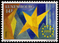 Luxembourg 1992 European Single Market unmounted mint.