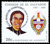 El Salvador 1989 Birth Bicentenary of Jose Benito Marcelino Champagnat unmounted mint.