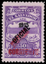 El Salvador 1917 50c purple Corriente lightly mounted mint.