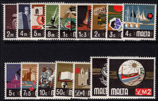 Malta 1973 First Decimal Definitive set unmounted mint.
