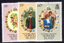 Norfolk Island 1981 Royal Wedding fine used.