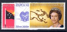 Papua New Guinea 1977 Silver Jubilee fine used.