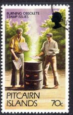 Pitcairn Islands 1977-81 70c Burning Stamps fine used.