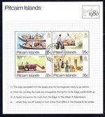 Pitcairn Islands 1980 London 80 souvenir sheet fine used.
