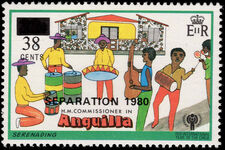 Anguilla 1980 Serenading provisional unmounted mint.