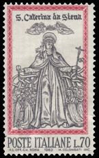 Italy 1962 St Catherine 70l unmounted mint.