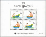 Azores 1989 Europa souvenir sheet unmounted mint.