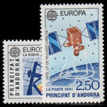 French Andorra 1991 Space unmounted mint.