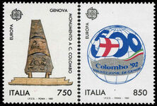 Italy 1992 Europa unmounted mint.
