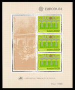 Madeira 1984 Europa souvenir sheet unmounted mint.