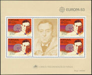 Portugal 1983 Europa souvenir sheet unmounted mint.