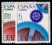 Spain 1967 Europa Cogwheels unmounted mint
