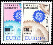 Turkey 1967 Europa unmounted mint.