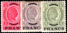 Post Office in Turkey 1903-04 high value set lightly mounted mint.