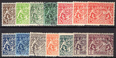Bavaria 1916-20 set mixed mint and used. 1m purple sold used as is.