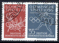 East Germany 1956 Olympics fine used.