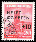East Germany 1956 Egyptian Relief fine used.