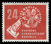 East Germany 1950 Elections lightly mounted mint.