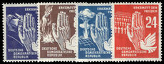 East Germany 1950 Peace Propaganda lightly mounted mint.