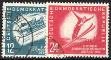 East Germany 1951 Winter Sports fine used.