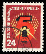 East Germany 1951 Five Year Plan fine used.