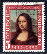 West Germany 1952 Leonardo da Vinci fine used.