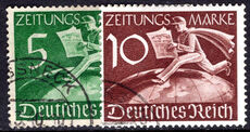 Third Reich 1939 Newspaper stamps fine used.