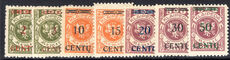 Lithuanian Occupation of Memel 1923 (16 Apr) set lightly mounted mint.
