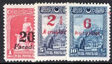 Turkey 1929 Provisionals unmounted mint.
